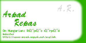 arpad repas business card